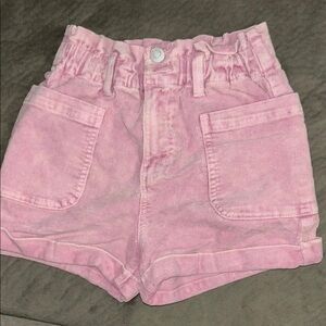Pink Corduroy Shorts